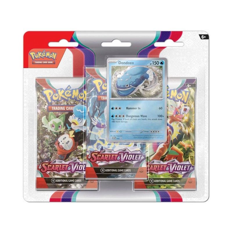 Pokemon - Scarlet and Violet - 3 Pack Blister Pack - Dondozo