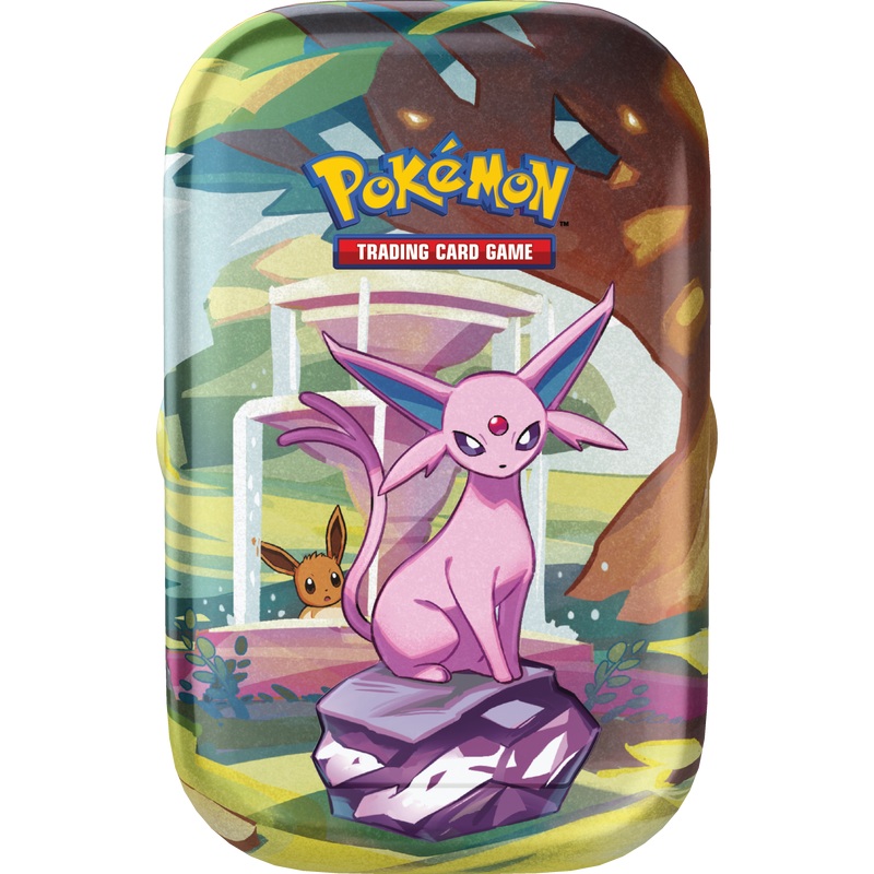 Pokemon - Scarlet and Violet - Prismatic Evolutions - Mini Tins - Espeon - IN STORE ONLY LIMIT ONE PER CUSTOMER