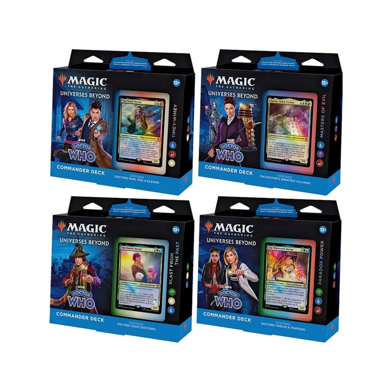 Magic the Gathering - Doctor Who - Commander Deck - Set of 4