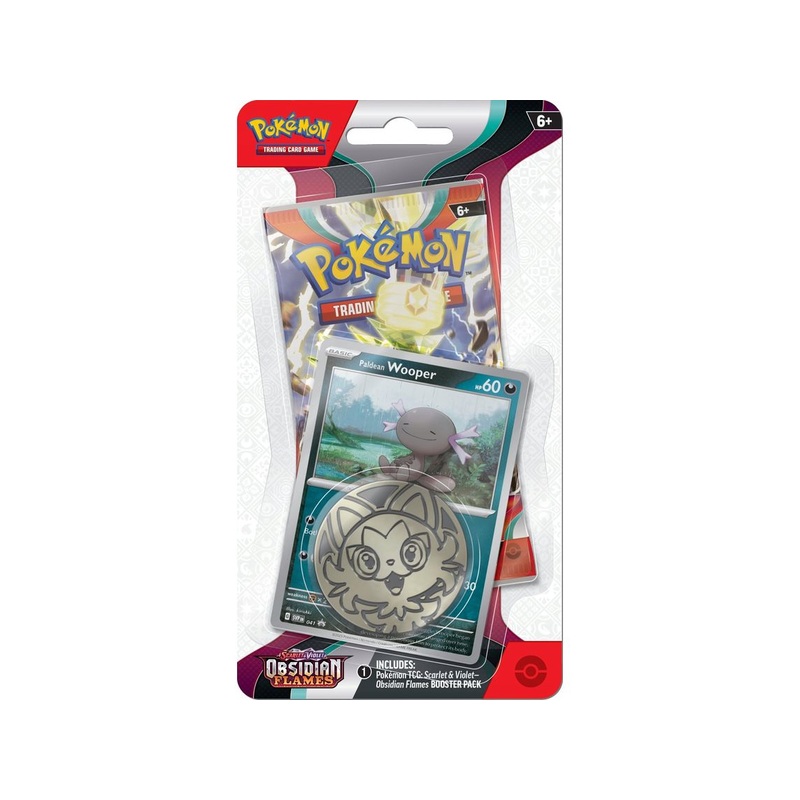 Pokemon - Scarlet and Violet - Obsidian Flames - Checklane Blister - Wooper