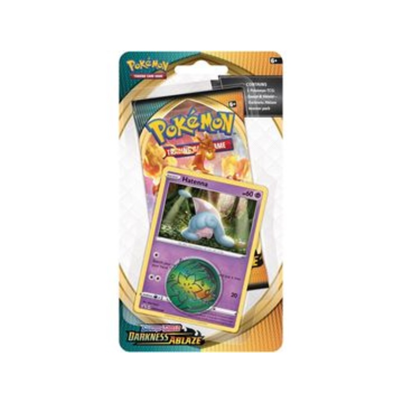 Pokemon - Sword and Shield - Darkness Ablaze - Checklane Blister Pack - Hatenna