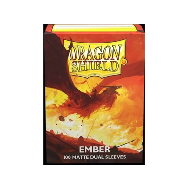 Arcane Tinmen - Dragon Shield Dual Sleeves - Standard Size - Matte - Ember - Package of 100