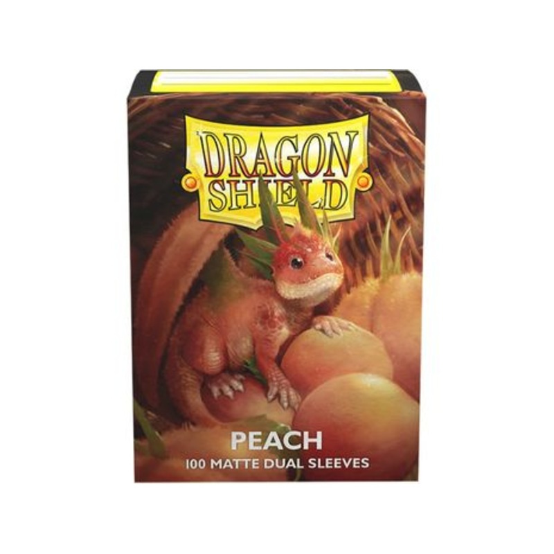 Arcane Tinmen - Dragon Shield Dual Sleeves - Standard Size - Matte - Peach - Package of 100