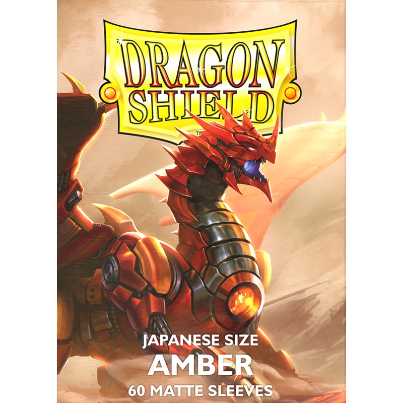 Arcane Tinmen - Dragon Shield Sleeves - Japanese Size - Matte - Amber - Package of 60