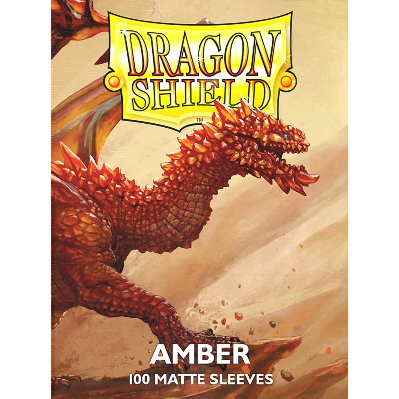 Arcane Tinmen - Dragon Shield Sleeves - Standard Size - Matte - Amber - Package of 100
