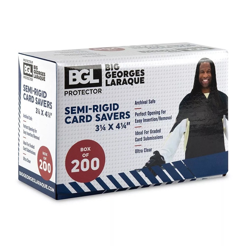 BGL - Grading Semi-Rigid Trading Card Savers - Box of 200