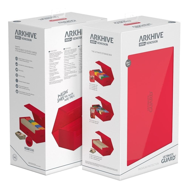 Ultimate Guard - Arkhive - Monocolor Red Xenoskin - 800+