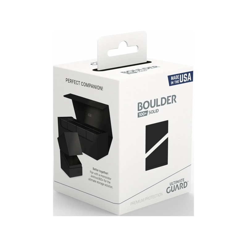 Ultimate Guard - Boulder Deck Case - Solid Black - 100