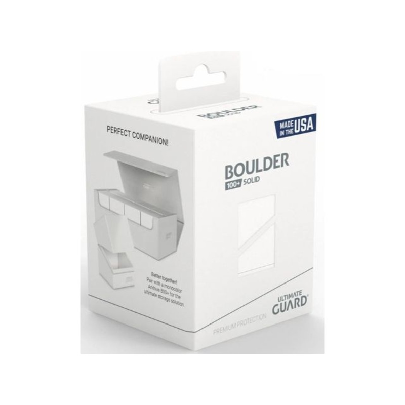 Ultimate Guard - Boulder Deck Case - Solid White - 100