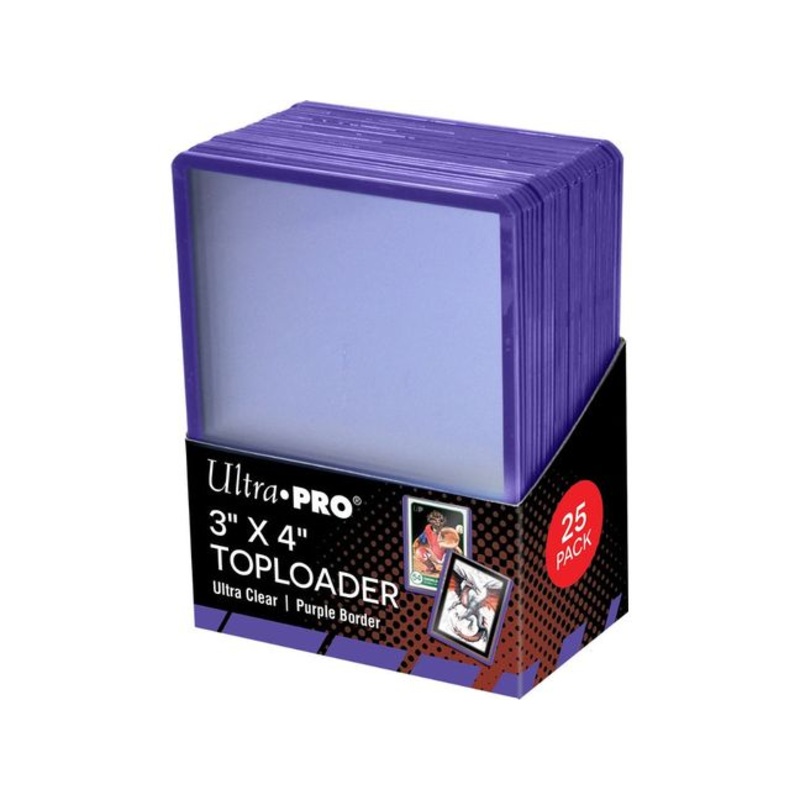 Ultra Pro - Top Loaders - 3x4 Purple Border - Package of 25
