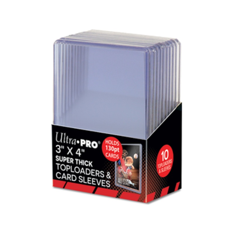 Ultra Pro - Top Loaders - 3x4 Super Thick 130pt with Sleeves Combo
