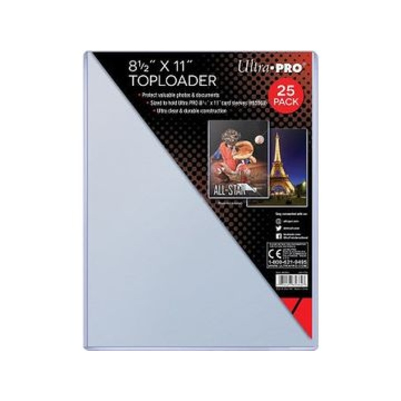 Ultra Pro - Top Loaders - 8.5 x 11 for Soft Sleeves Package of 25