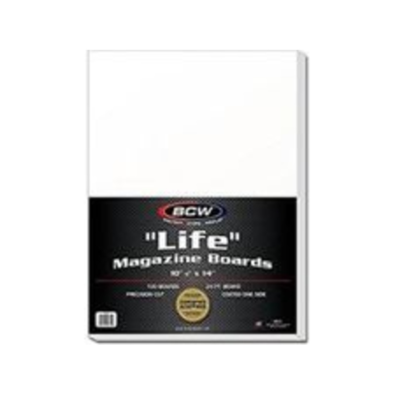 BCW - Life Magazine Sized Boards - 10 7-8 x 14 Inch - Package of 100