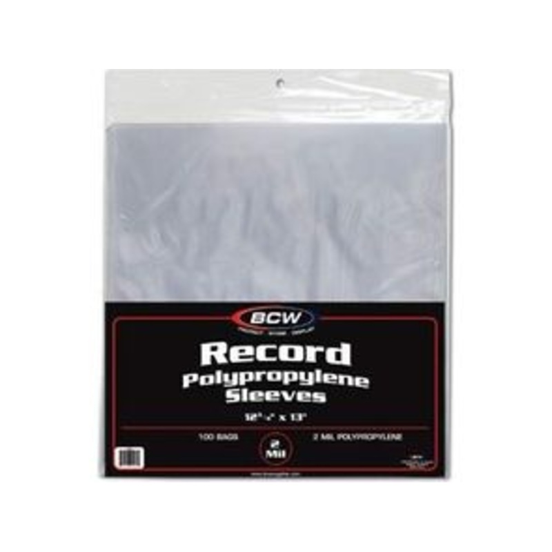 BCW - Record Sleeves 12 3/4 x 13 Package of 100