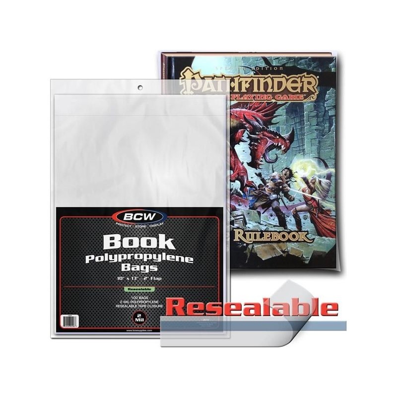 BCW - Resealable Book Bags 10 x 13 - 2 Mil
