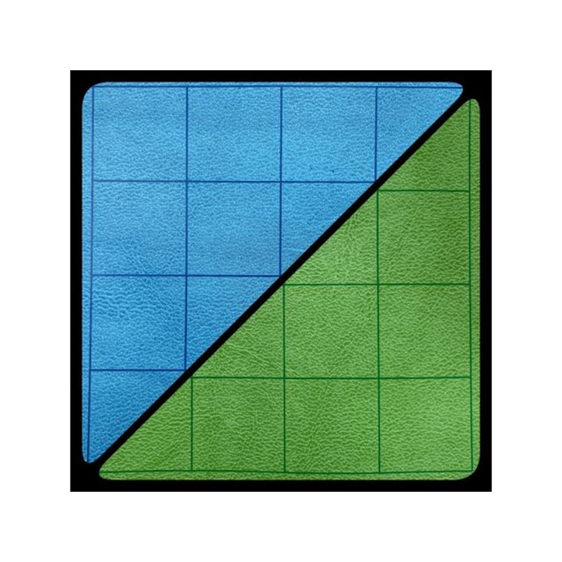 Chessex - Reversible Megamat - 1'' Sqaure Blue-Green (26"X23.5")