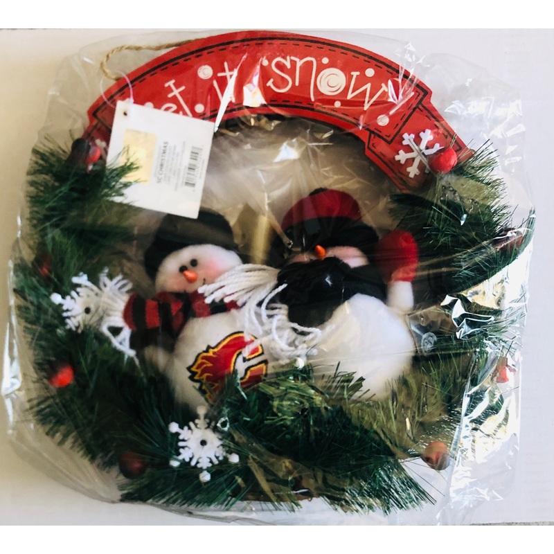 NHL - Christmas Wreath - Calgary Flames