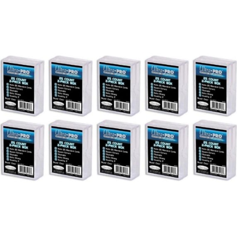 Ultra Pro - 2-Piece Box - 25 Count - 2 Pack - Combo of 10