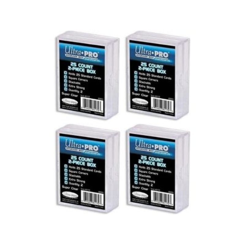 Ultra Pro - 2-Piece Box - 25 Count - 2 Pack - Combo of 4