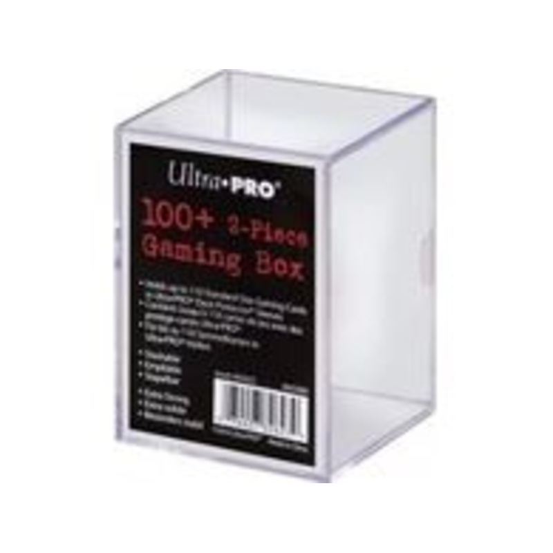 Ultra Pro - 2-Piece Trading Card Gaming Box - 100 Count - Clear