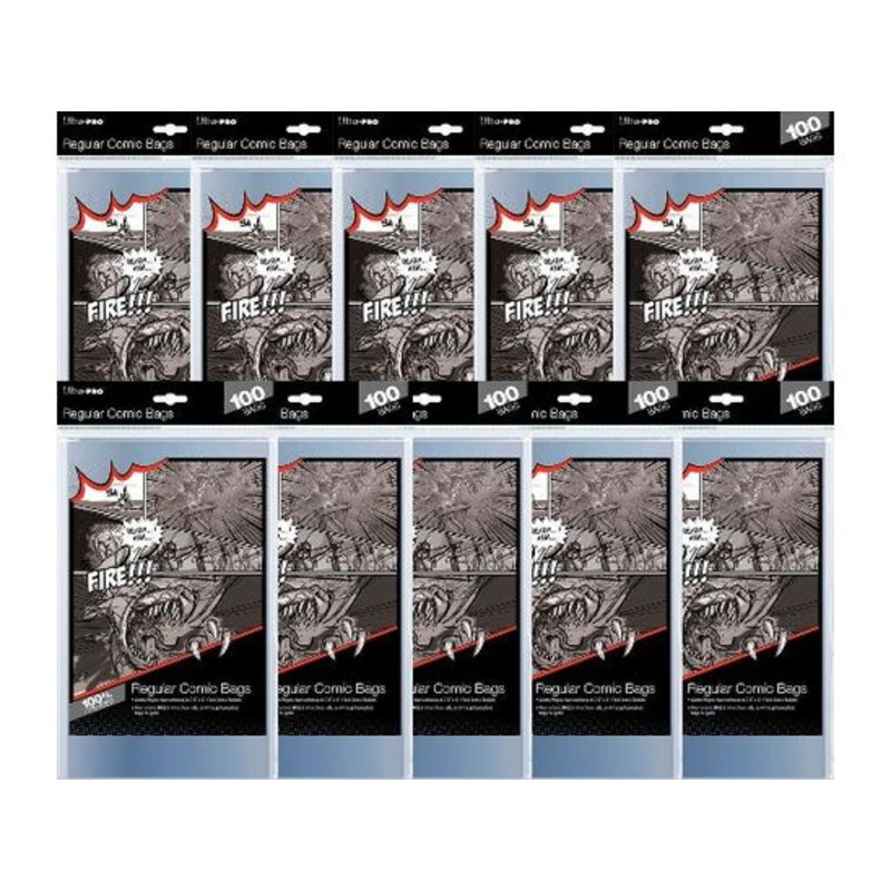 Ultra Pro - Comic Series - Regular Size Comic Bags - Case of 10