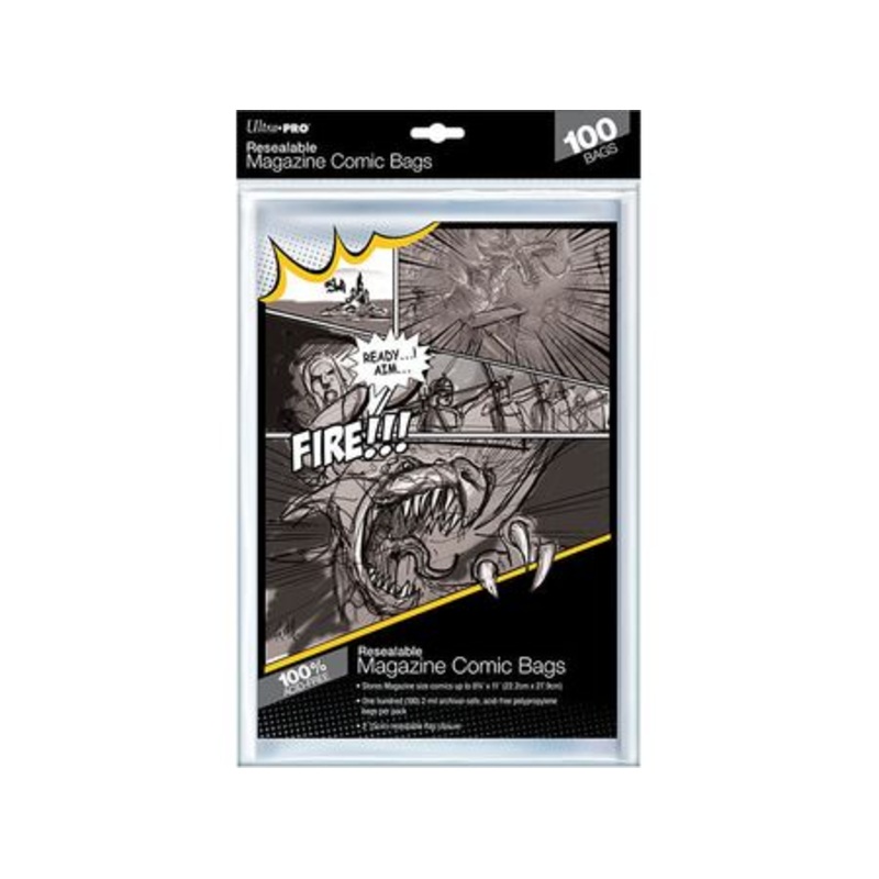 Ultra Pro - Magazine Bags - Resealable - Package of 100