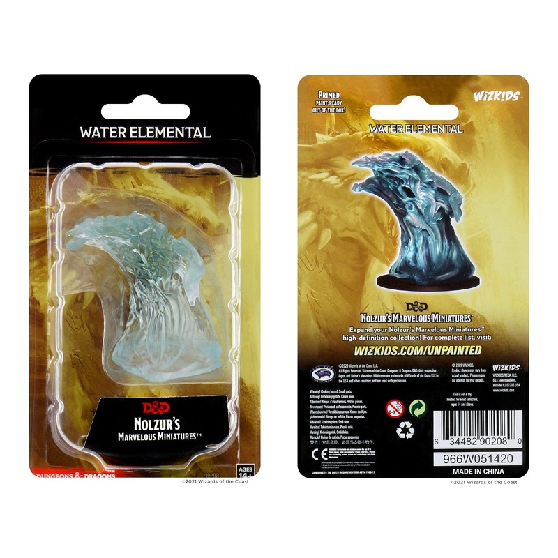 Wizkids - Dungeons and Dragons - Unpainted Miniature - Nolzurs Marvellous Miniatures - Water Elemental - 90208