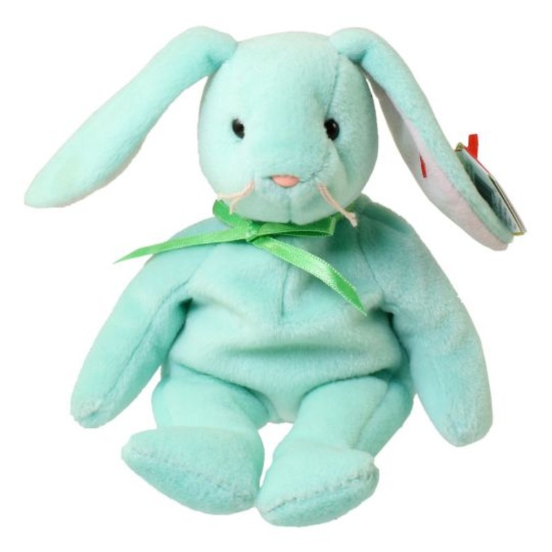 TY Beanie Baby - Hippity the Green Bunny