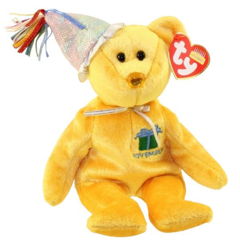 TY Beanie Baby - November the Teddy Birthday Bear
