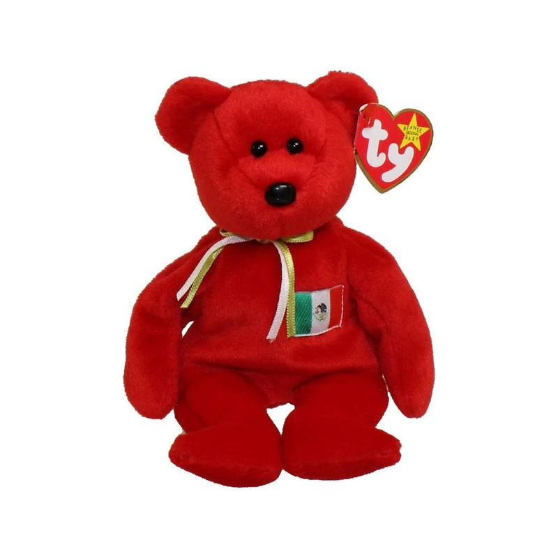 TY Beanie Baby - Osito the Mexician Bear - Damaged Tag