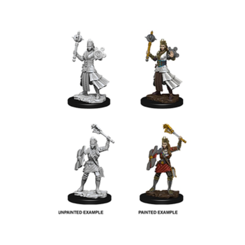 Wizkids - Dungeons and Dragons - Unpainted Miniatures - Nolzurs Marvelous Miniatures - Female Human Cleric - 73671