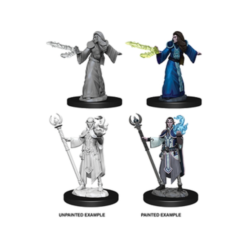 Wizkids - Dungeons and Dragons - Unpainted Miniatures - Nolzurs Marvelous Miniatures - Male Elf Wizard - 73709