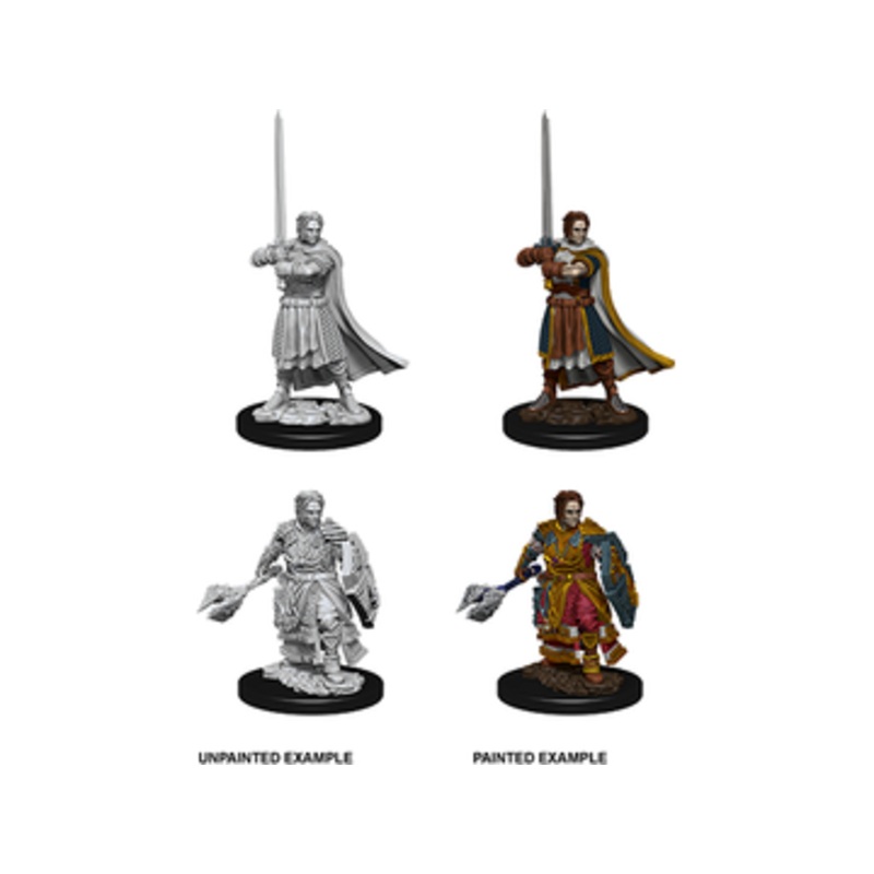 Wizkids - Dungeons and Dragons - Unpainted Miniatures - Nolzurs Marvelous Miniatures - Male Human Cleric - 73672