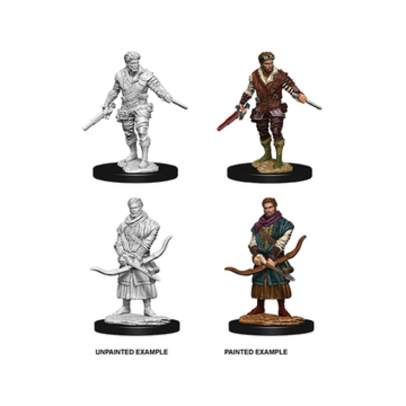Wizkids - Dungeons and Dragons - Unpainted Miniatures - Nolzurs Marvelous Miniatures - Male Human Rogue - 73702