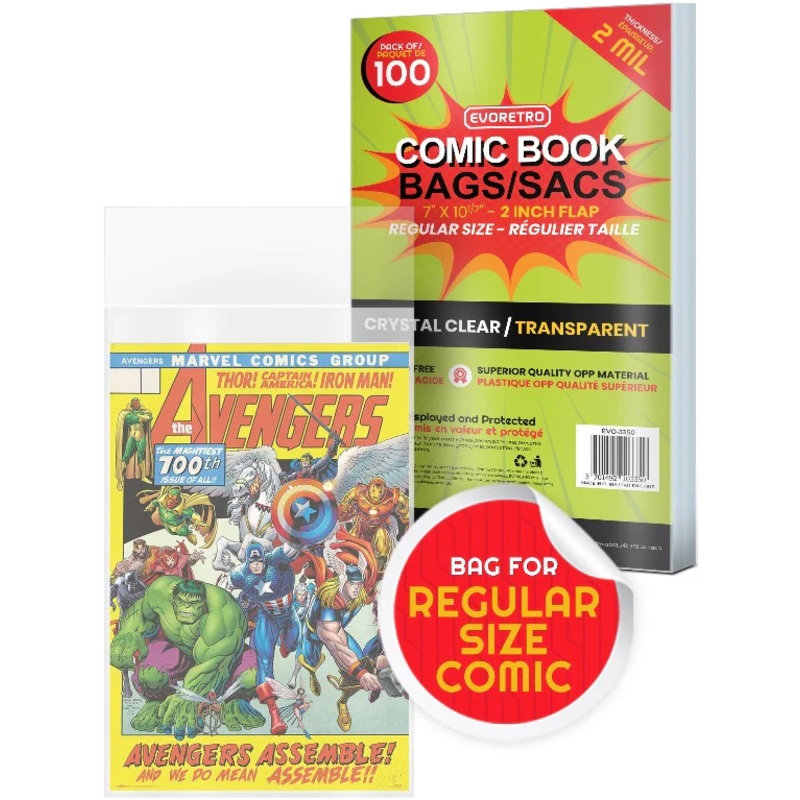 Evoretro -  Comic Series - Regular Comic Book Bags