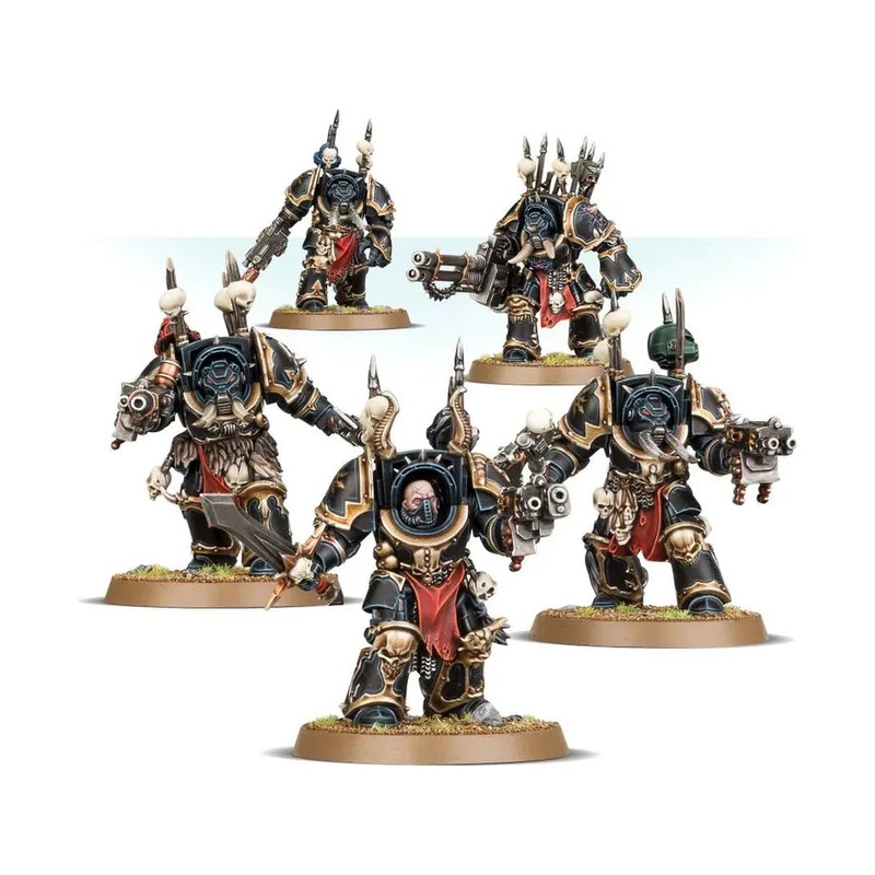 Games Workshop - Warhammer 40K - Chaos Space Marines - Chaos Terminator Squad - 43-19