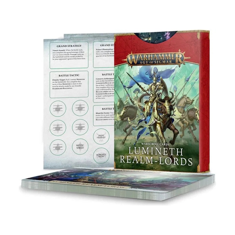 Games Workshop - Warhammer Age of Sigmar - Lumineth Realm-Lords - Warscroll Cards - 87-03