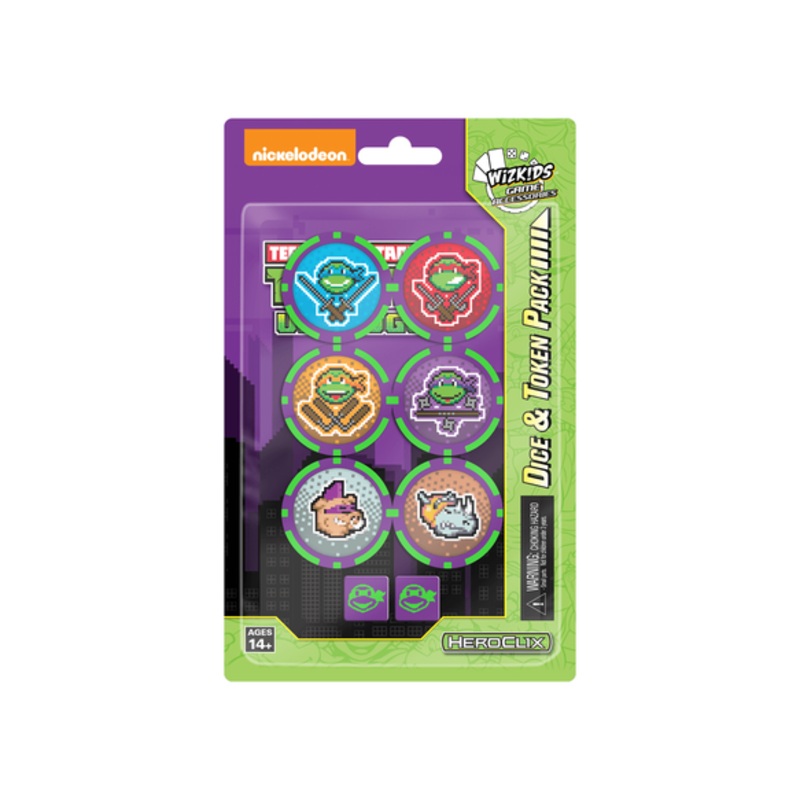 Wizkids - HeroClix - Teenage Mutant Ninja Turtles Unplugged - Dice and Tokens Pack