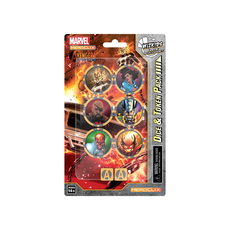 Wizkids - Marvel - HeroClix - Avengers Forever - Ghost Rider - Dice and Token Pack