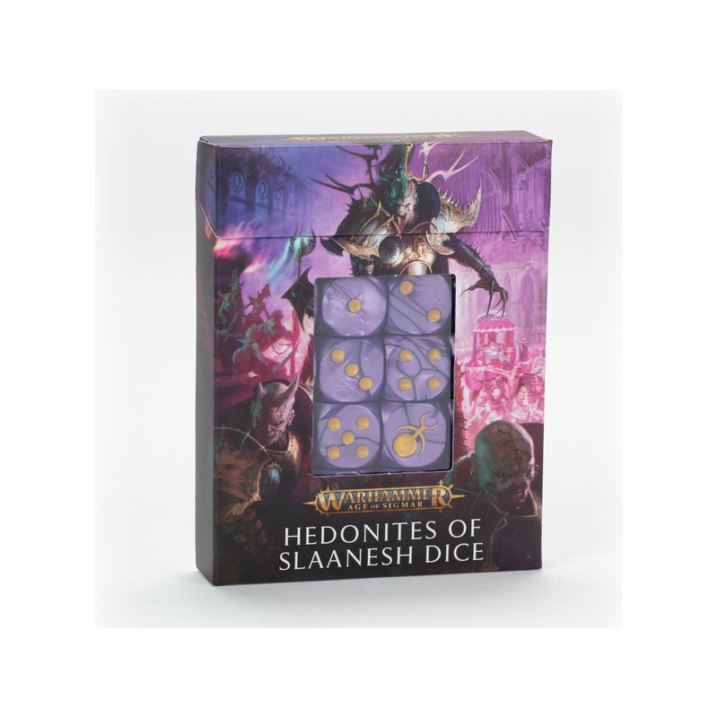 Games Workshop - Warhammer Age of Sigmar - Hedonites of Slaanesh - Dice Set - 83-94