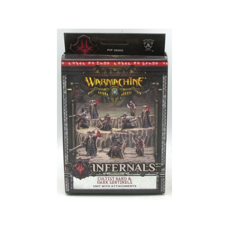 Privateer Press - Warmachine - Infernals - Cultist Band & Dark Sentinels w/ Unit attachments - PIP 38005