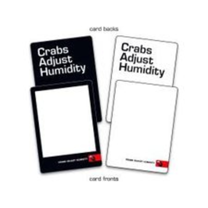 Vampire Squid Cards - Crabs Adjust Humidity - Blank Card Deck