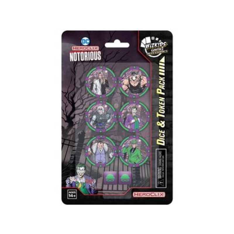 Wizkids - DC - HeroClix - Notorious - Dice and Token Pack