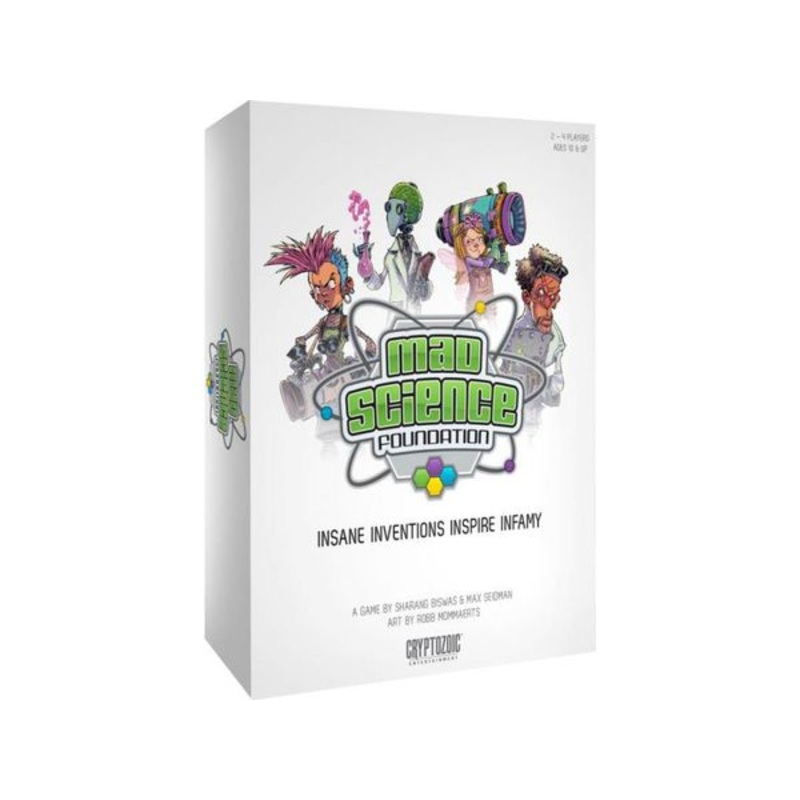 Cryptozoic - Mad Science Foundation Board Game