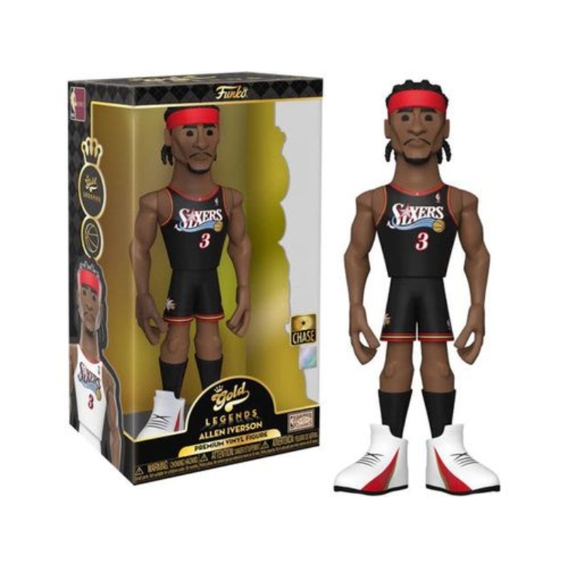 Funko - Gold - Sports - NBA - Allen Iverson - Philadelphia Sixers - 12" Premium Figure - Chase