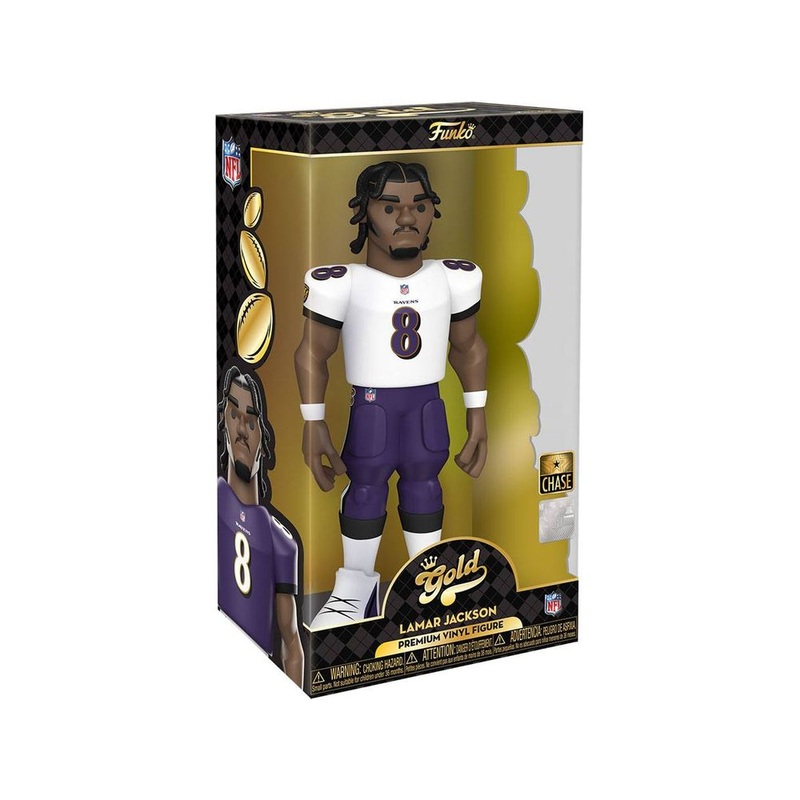 Funko - Gold - Sports - NFL - Baltimore Ravens - Lamar Jackson - 12" Premium Figure - Chase