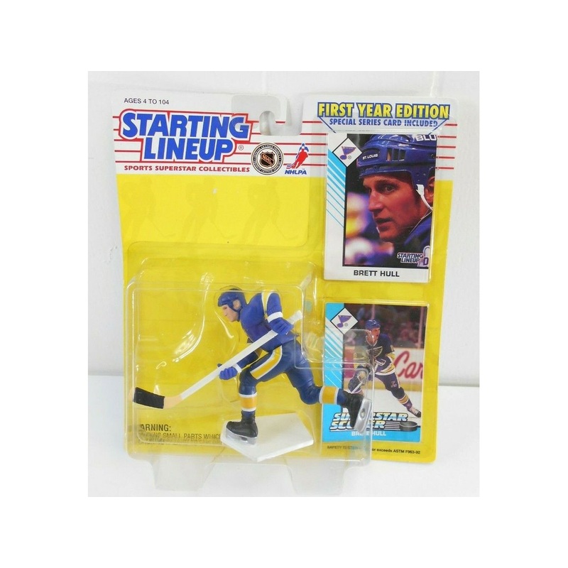 Kenner - Starting Lineup - 1993 - NHL Brett Hull - Figure/Collector Card