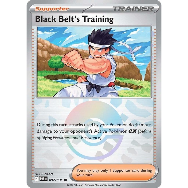 Black Belt's Training (097/131) (Poke Ball Pattern) [Scarlet & Violet: Prismatic Evolutions]