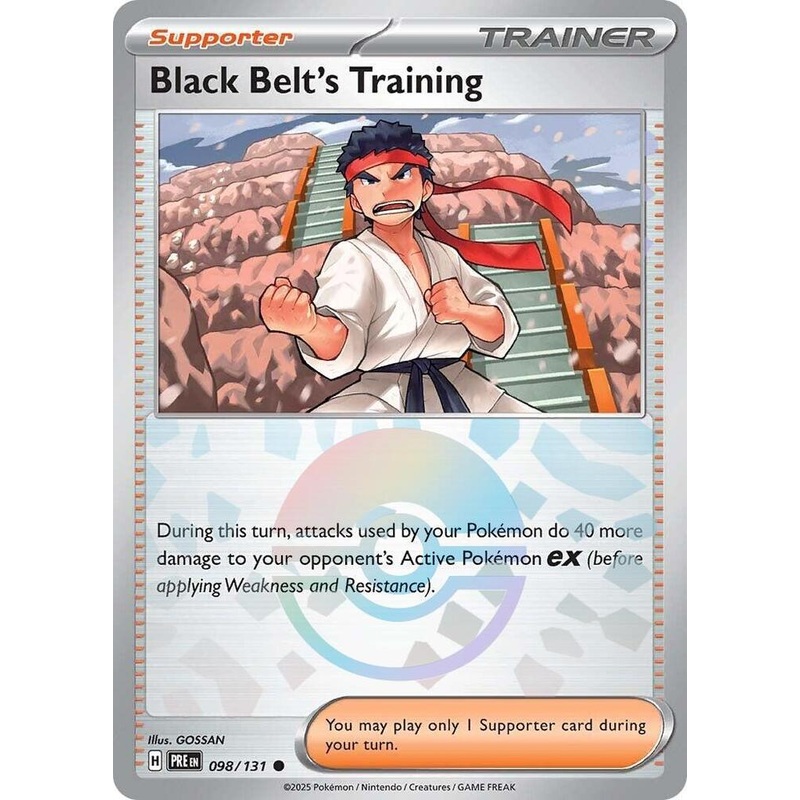 Black Belt's Training (098/131) (Poke Ball Pattern) [Scarlet & Violet: Prismatic Evolutions]