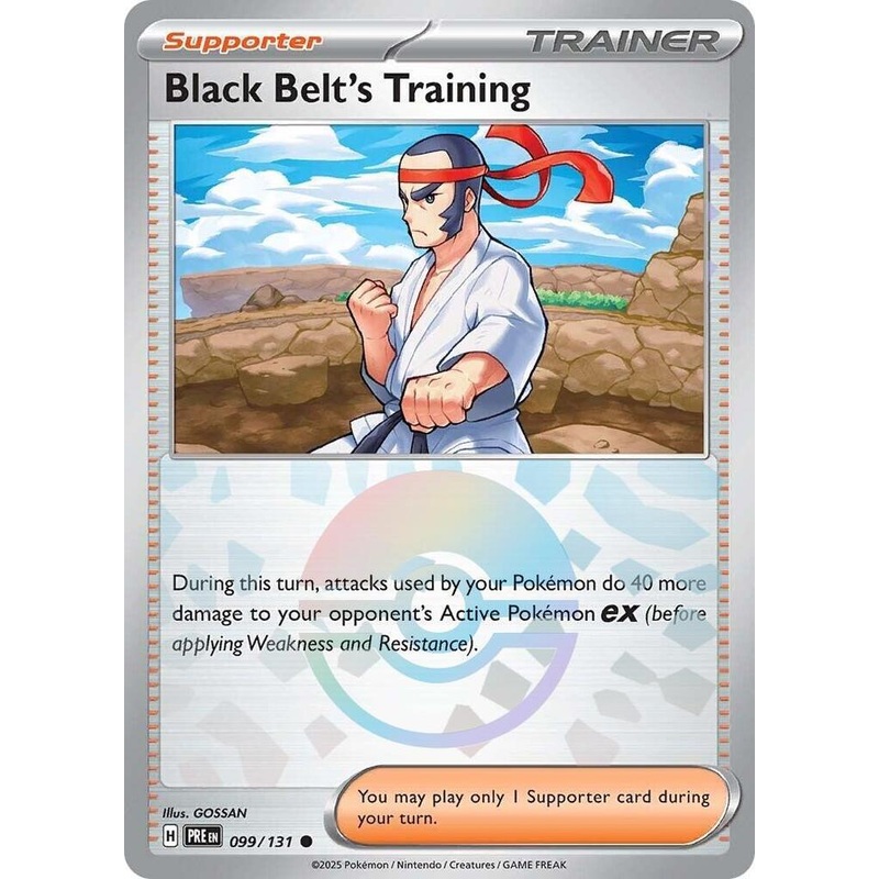 Black Belt's Training (099/131) (Poke Ball Pattern) [Scarlet & Violet: Prismatic Evolutions]